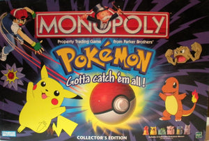 Pokemon Edition Monopoly Board Game Replacement Parts & Pieces 1999 Nintendo